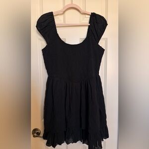 American Eagle Outfitters 100% Cotton Black Mini Dress
